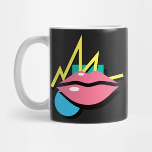 Retro 90s Aesthetic Vaporwave Lips Mug